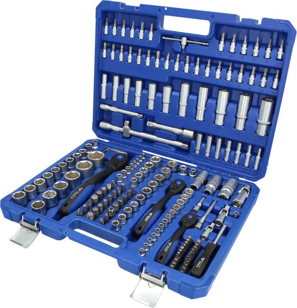 douilles et cliquets 172 pcs brilliant tools